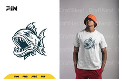 Monster Fish Illustration Clipart Bundle - CraftNest - Digital Crafting and Art