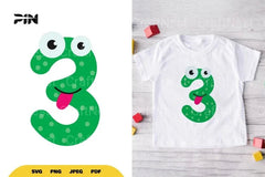 Monster Number Three SVG Bundle - CraftNest - Digital Crafting and Art