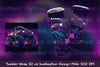 Vibrant Car Tumbler Wrap