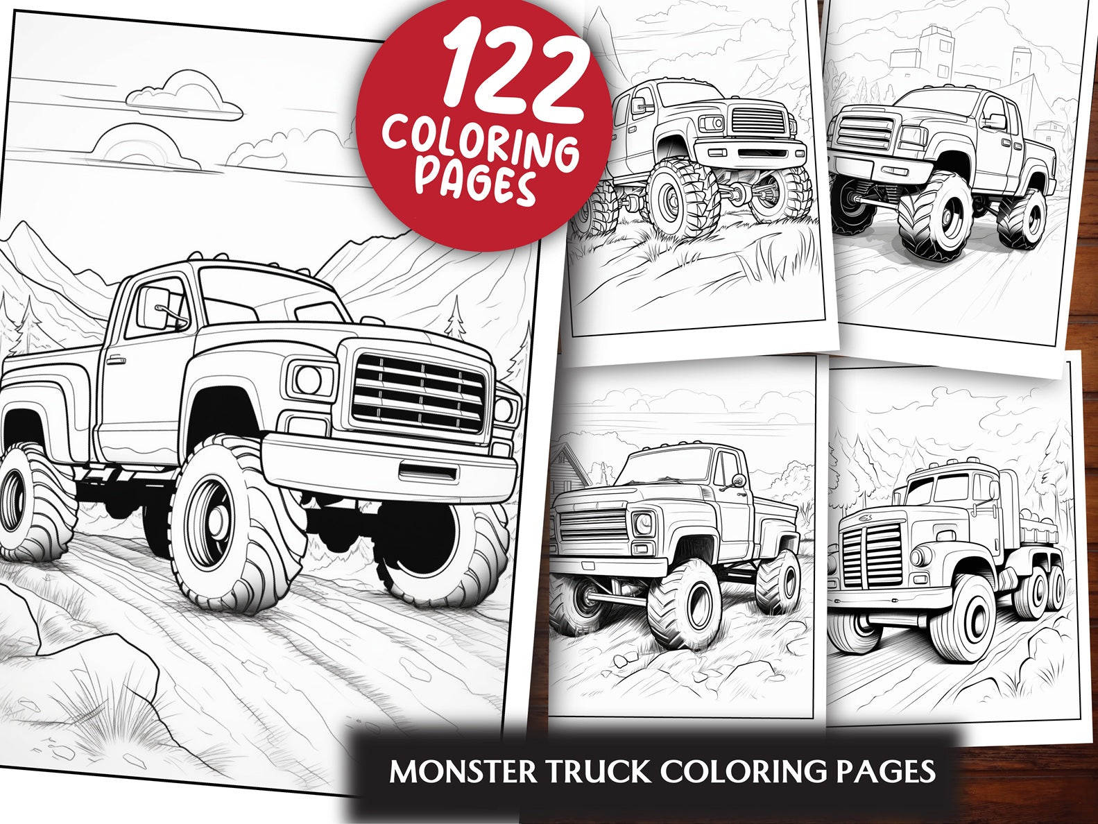 120 Monster Truck Coloring Pages
