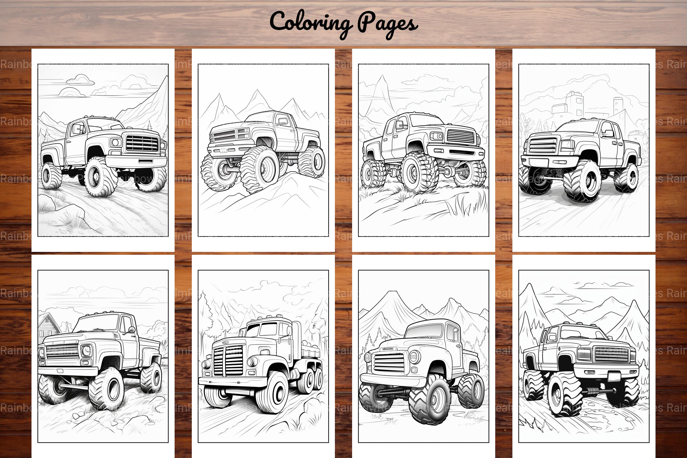 120 Monster Truck Coloring Pages