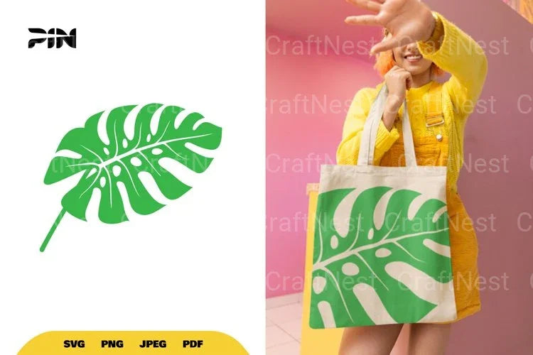 Monstera Leaf SVG Bundle - CraftNest - Digital Crafting and Art