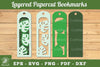 Monstera Leaves Layered Bookmark Clipart Bundle