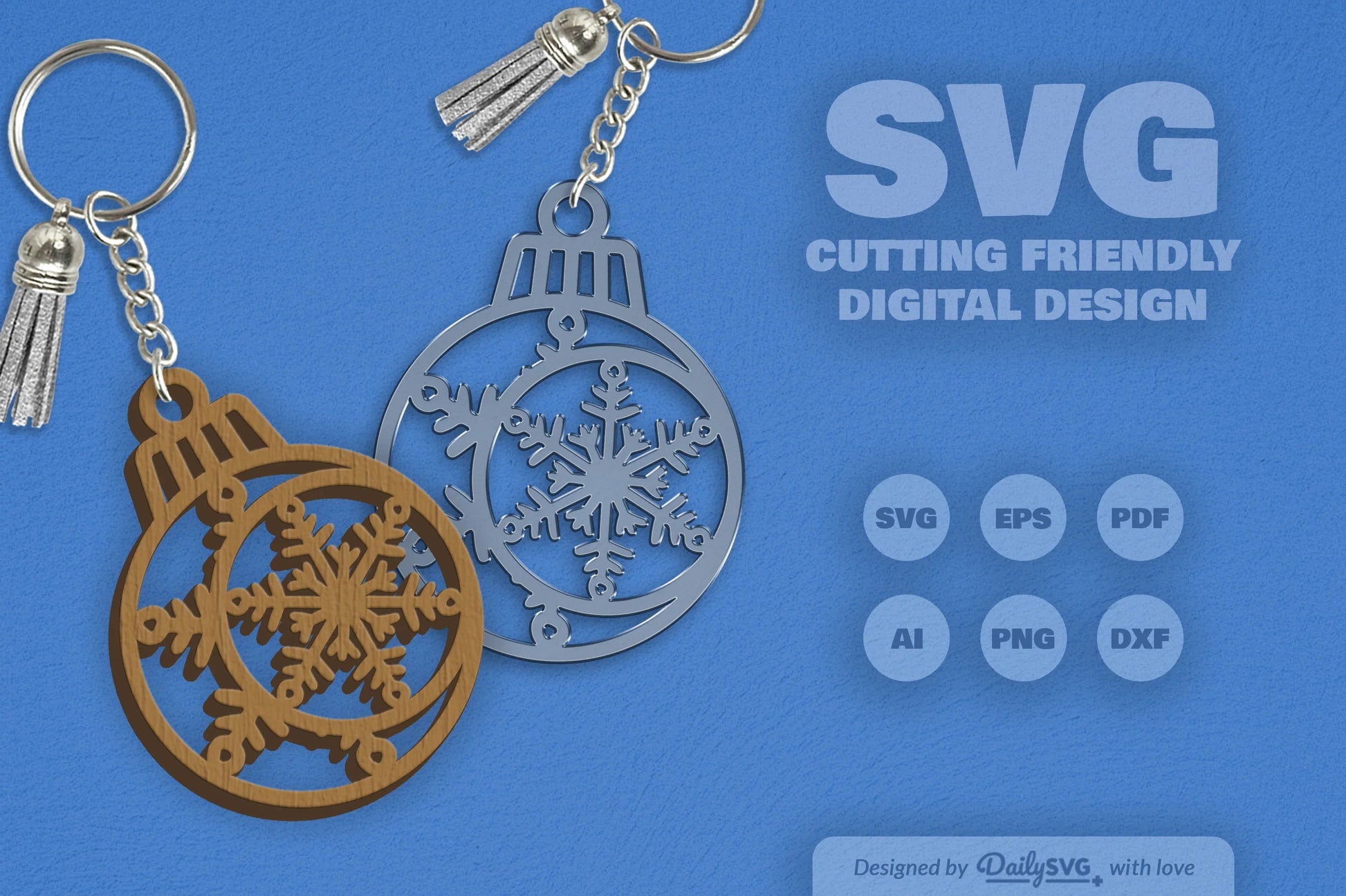 Moon Snowflake Bauble Clipart SVG Bundle - CraftNest - Digital Crafting and Art