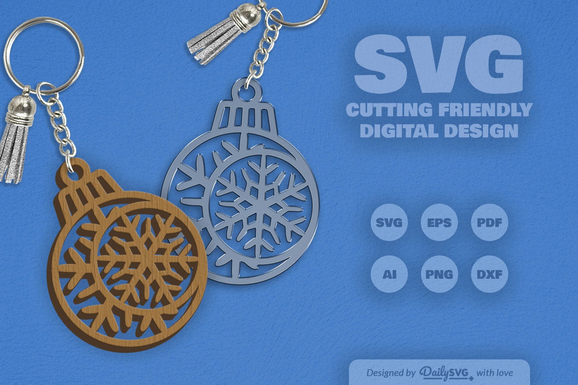 Moon Snowflake Bauble Clipart SVG Bundle - CraftNest - Digital Crafting and Art