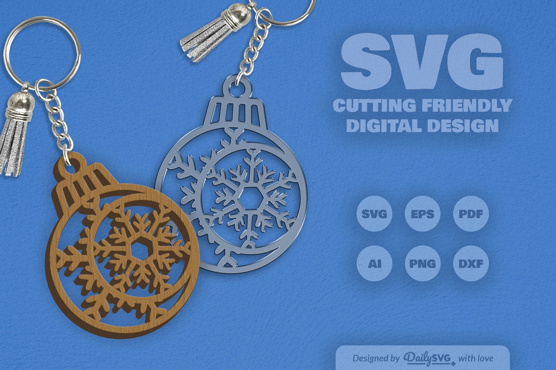 Moon Snowflake Bauble Clipart SVG Bundle - CraftNest - Digital Crafting and Art