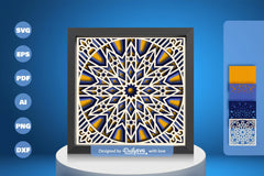 Moroccan Mandala Papercut SVG Bundle - CraftNest - Digital Crafting and Art
