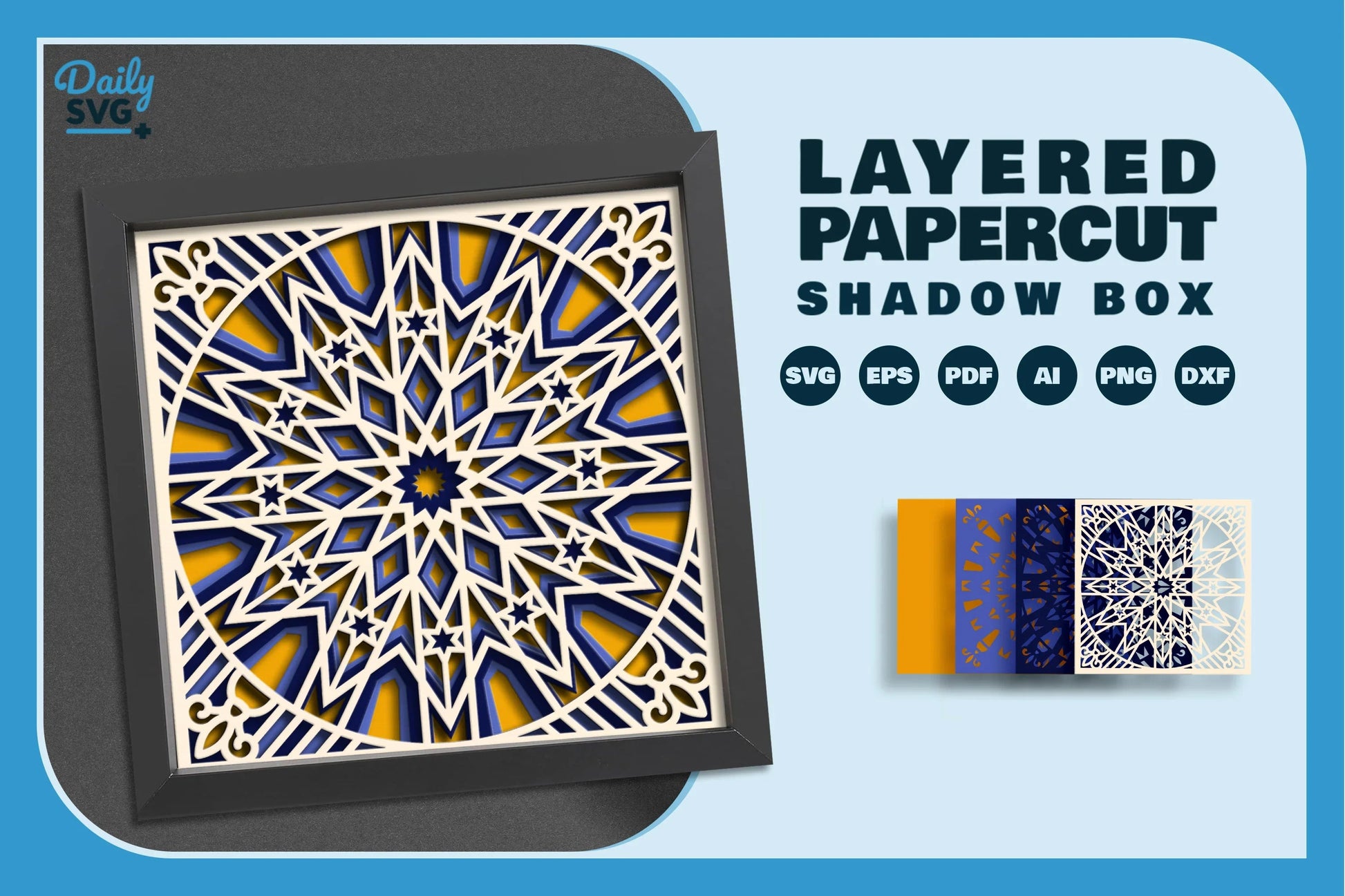 Moroccan Mandala Papercut SVG Bundle - CraftNest - Digital Crafting and Art