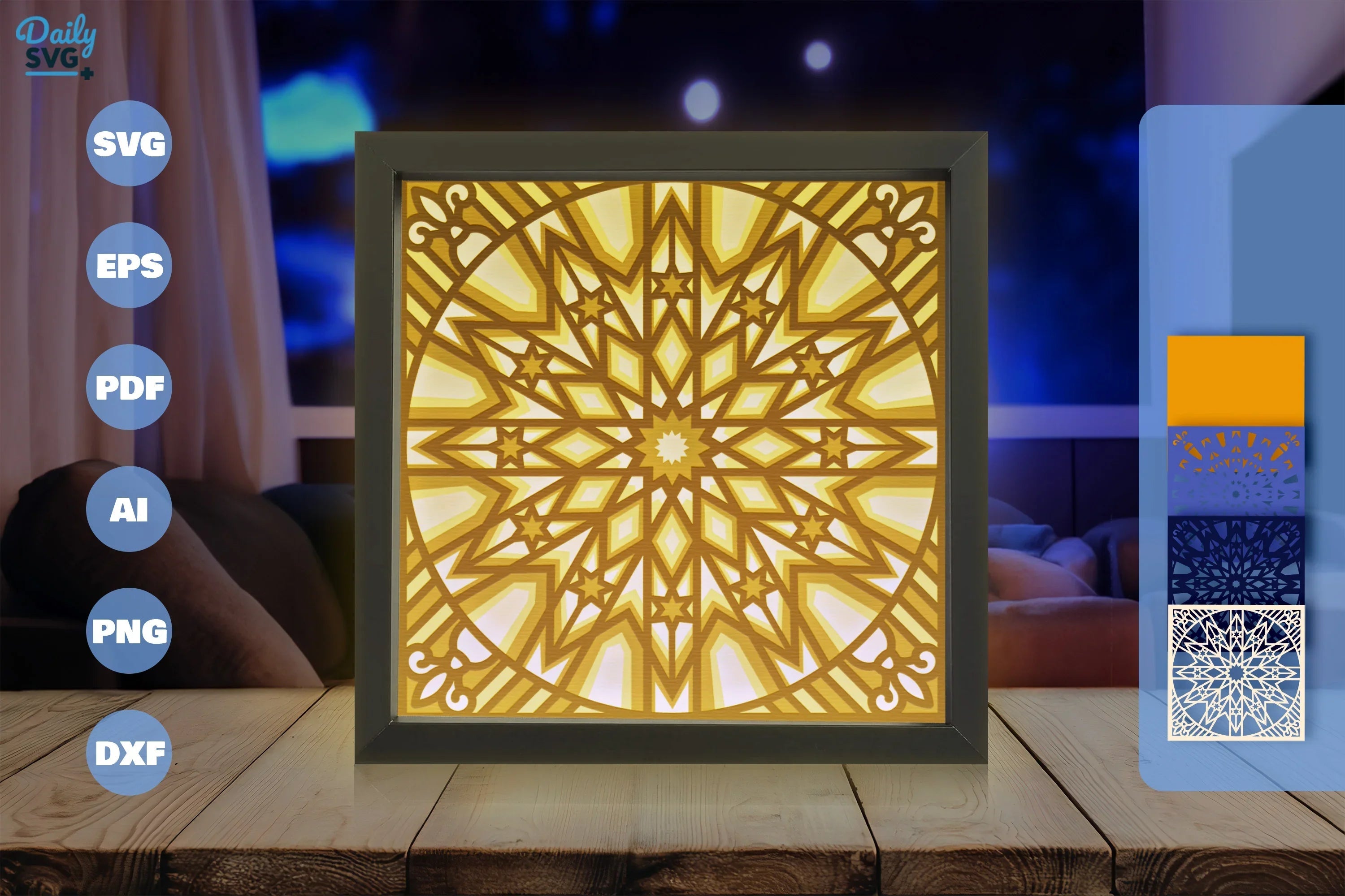 Moroccan Mandala Papercut SVG Bundle - CraftNest - Digital Crafting and Art