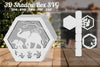 Mother and Child Elephant 3D Shadow Box Clipart Bundle