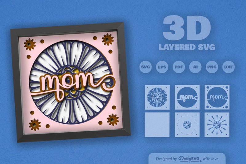 Mother's Day Papercut SVG Bundle - CraftNest - Digital Crafting and Art