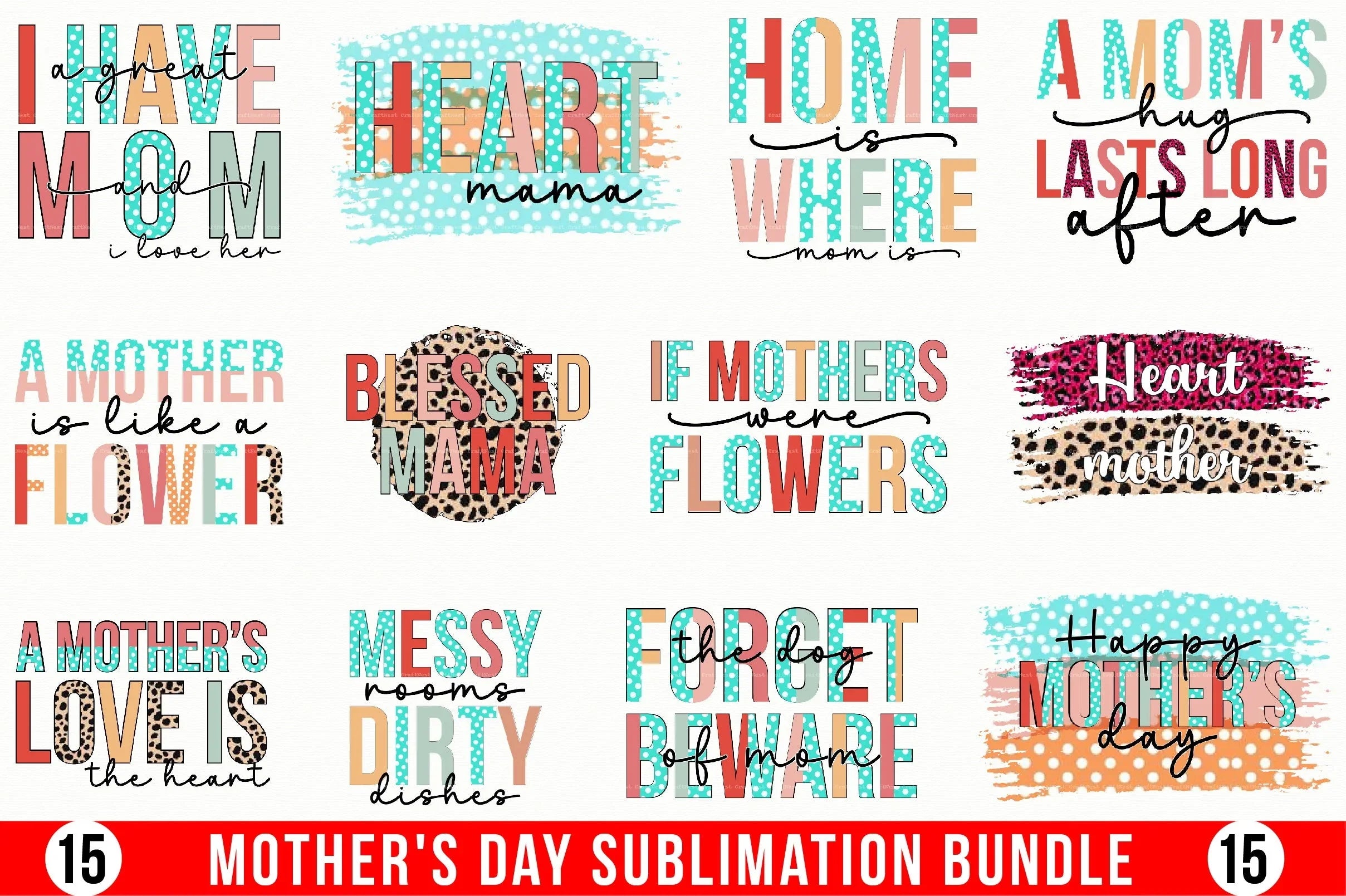 Mother's Day Clipart Bundle