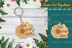 Motivational Laser Cut Keychain Design Bundle - CraftNest - Digital Crafting and Art