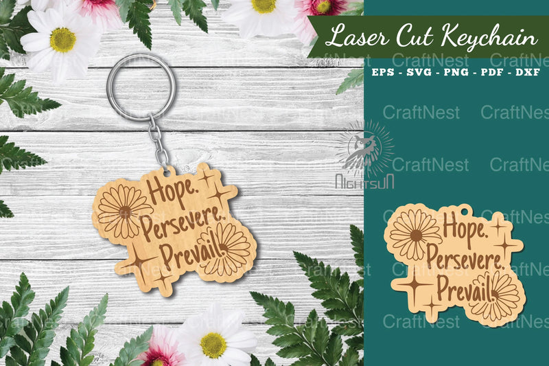 Motivational Laser Cut Keychain Bundle - CraftNest - Digital Crafting and Art