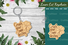 Motivational Laser Cut Keychain Bundle - CraftNest - Digital Crafting and Art