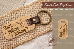 Motivational Quotes Laser Cut Keychain Bundle - CraftNest - Digital Crafting and Art