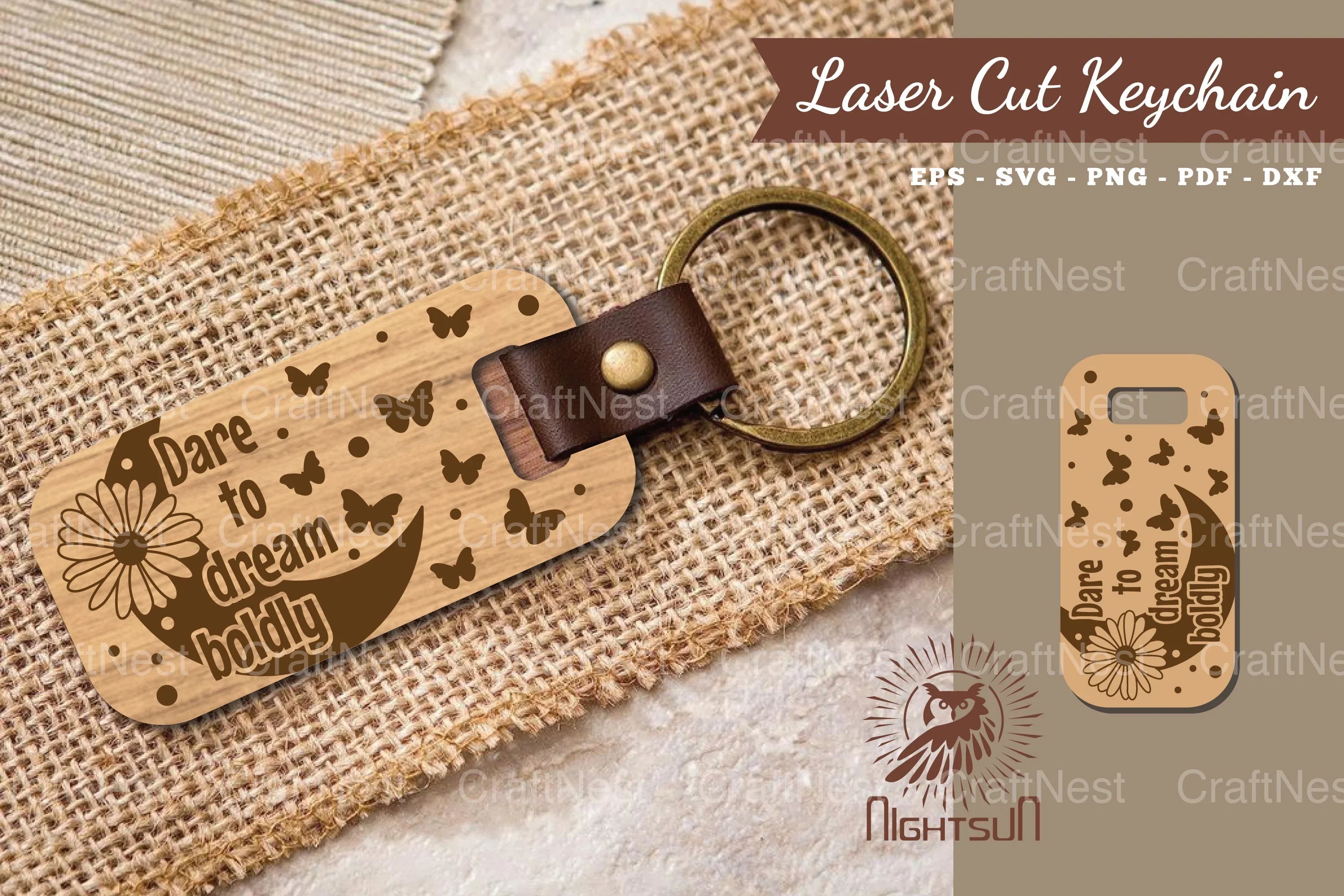 Motivational Quotes Laser Cut Keychain Bundle - CraftNest - Digital Crafting and Art