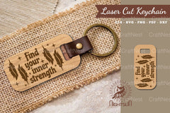 Motivational Quotes Laser Cut Keychain Bundle - CraftNest - Digital Crafting and Art