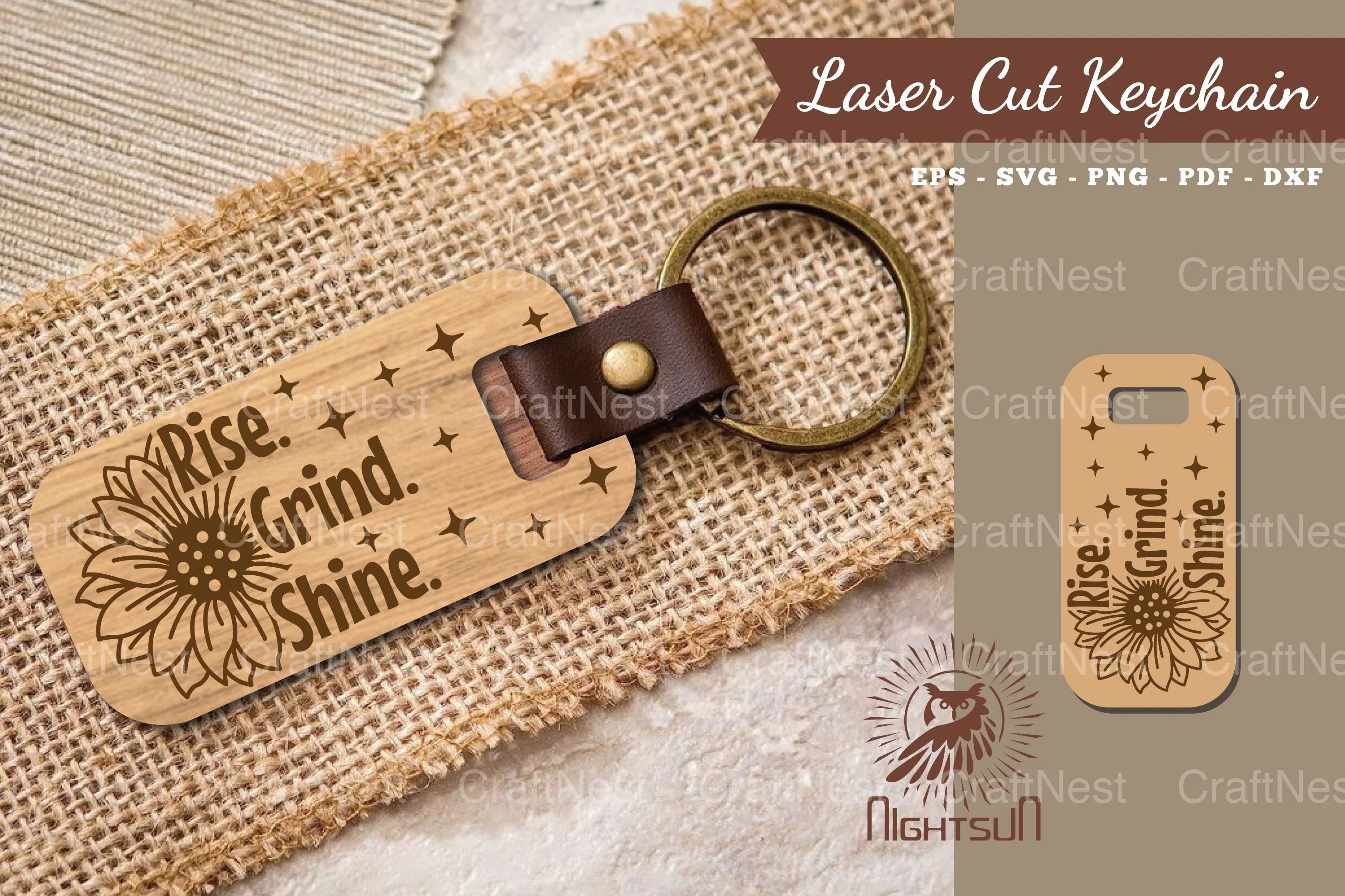 Motivational Quotes Laser Cut Keychain Bundle - CraftNest - Digital Crafting and Art