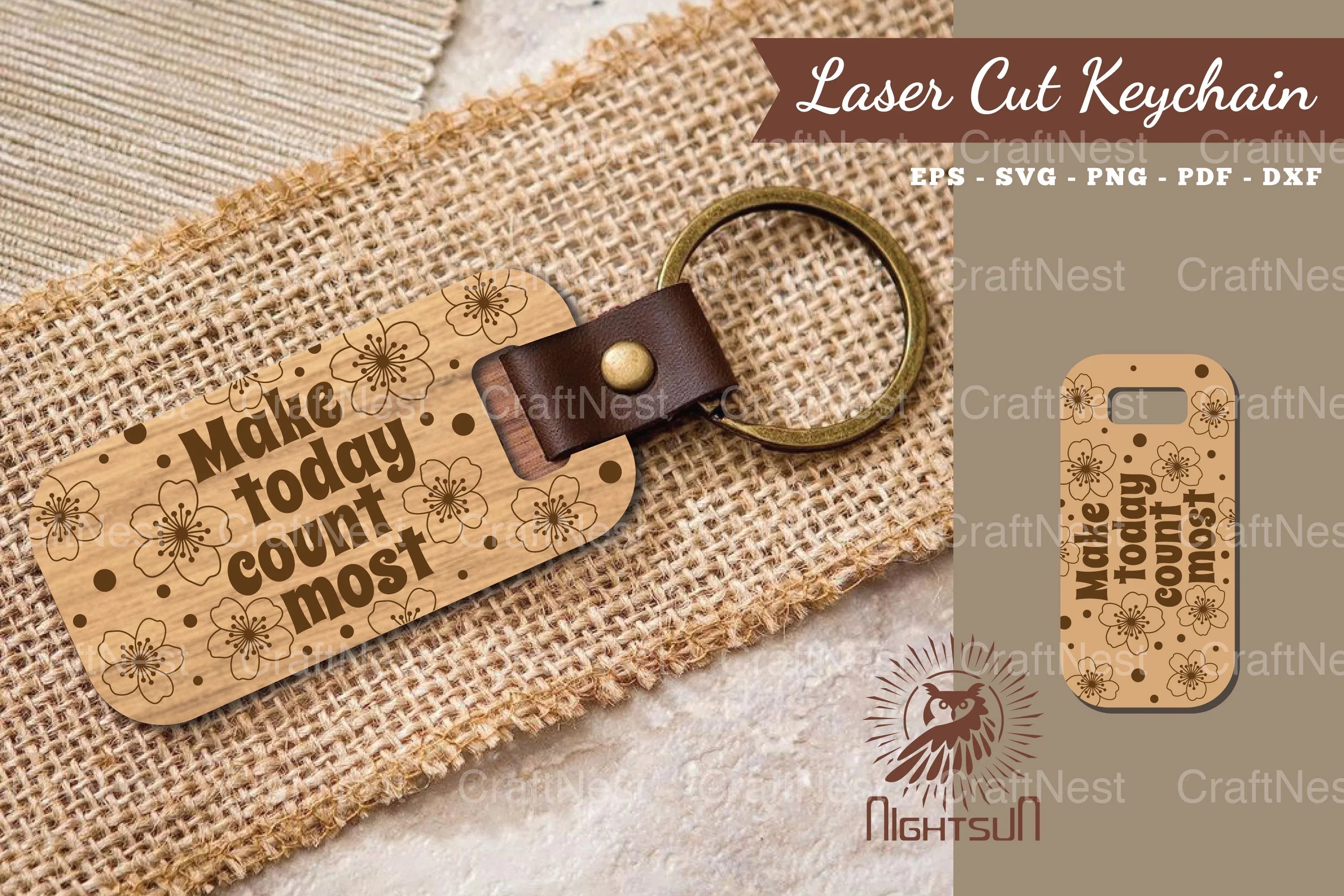 Motivational Quotes Laser Cut Keychain Bundle - CraftNest - Digital Crafting and Art