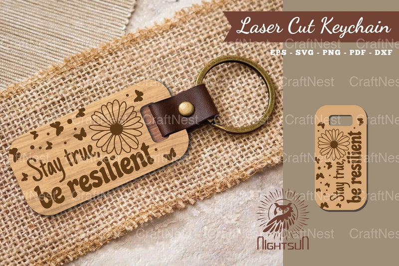 Motivational Quotes Laser Cut Keychain Bundle - CraftNest - Digital Crafting and Art