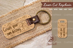 Motivational Quotes Laser Cut Keychain Bundle - CraftNest - Digital Crafting and Art