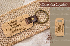 Motivational Quotes Laser Cut Keychain Bundle - CraftNest - Digital Crafting and Art