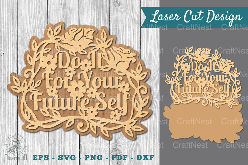 Motivational Quotes Laser Cut Sign SVG Bundle - CraftNest - Digital Crafting and Art