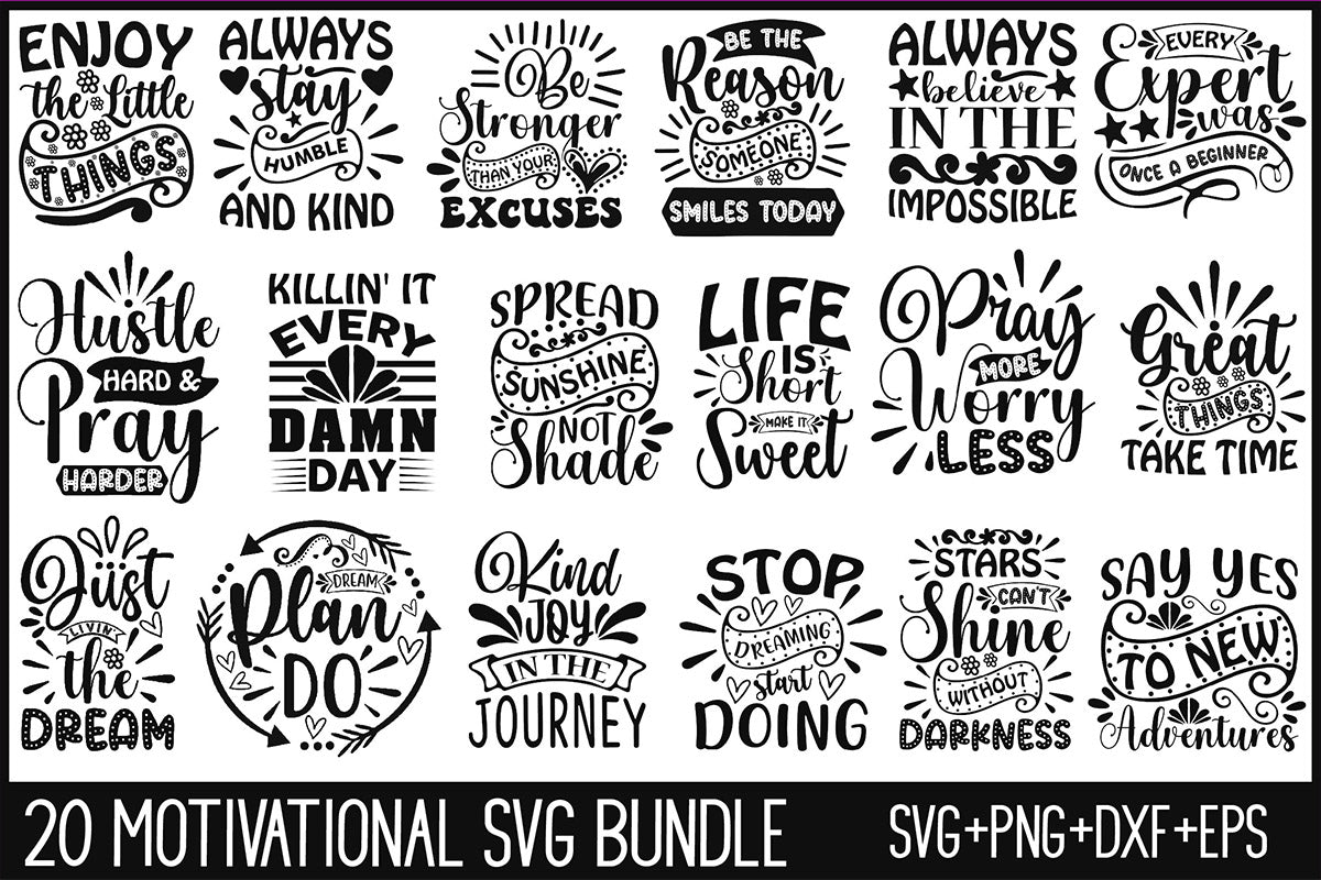 Motivational SVG Bundle 2