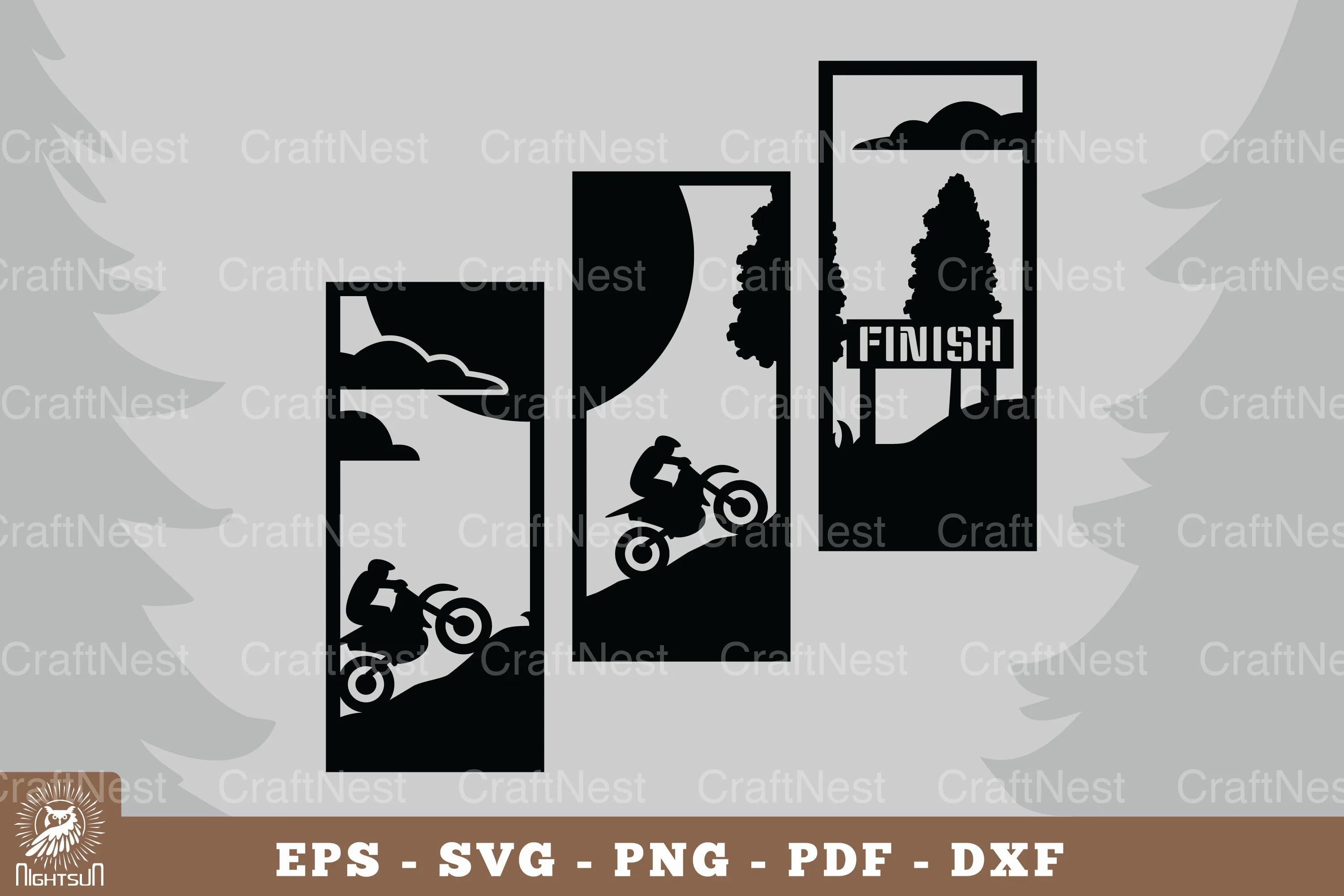 Motocross Racing Home Decor Clipart Bundle - CraftNest - Digital Crafting and Art