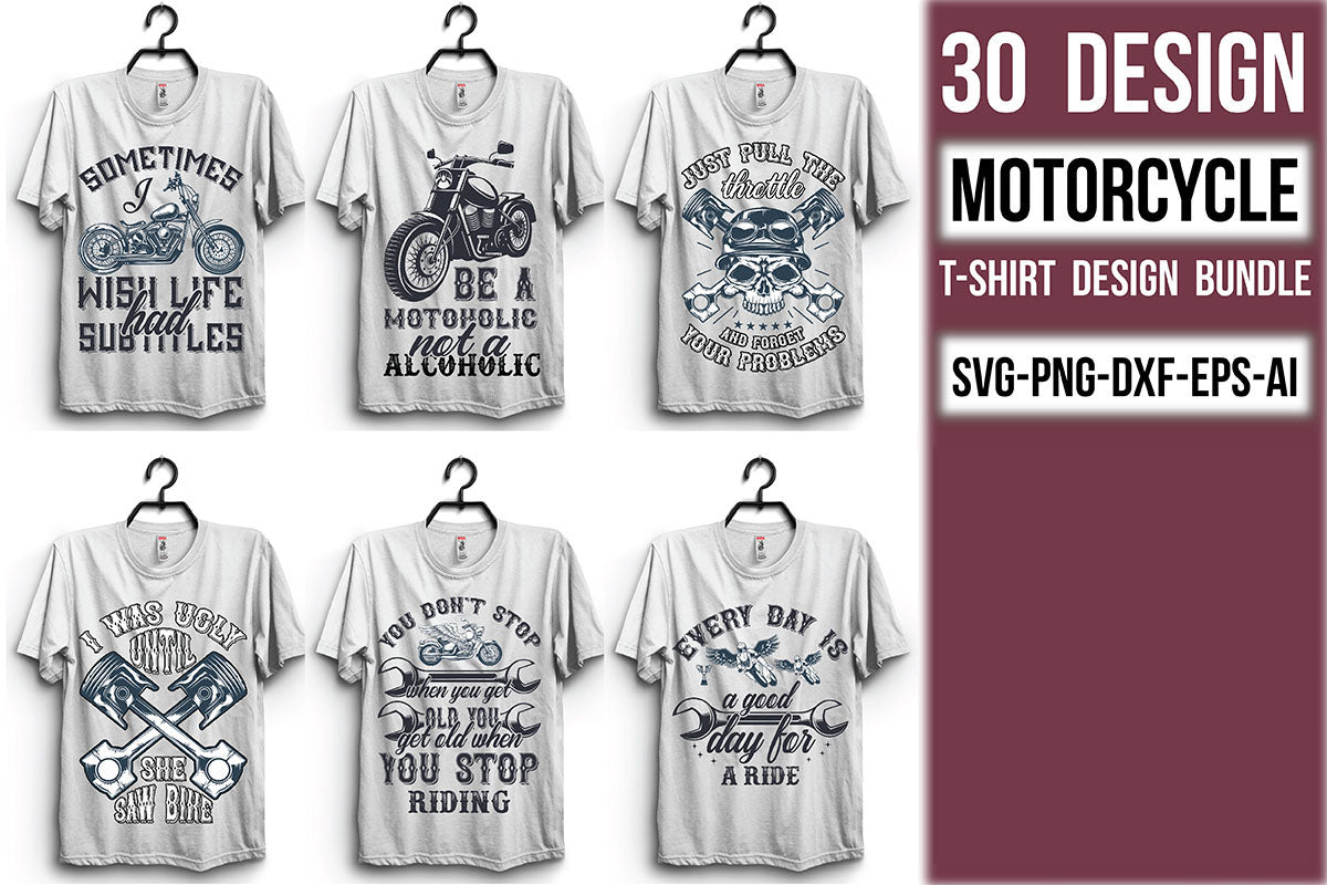Motorcycle T Shirt Bundle 2