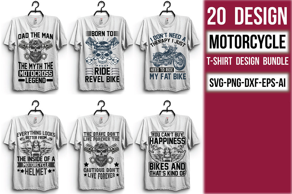 Motorcycle T Shirt Bundle 1