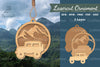Mountain Car Laser Cut Ornament Clipart Bundle