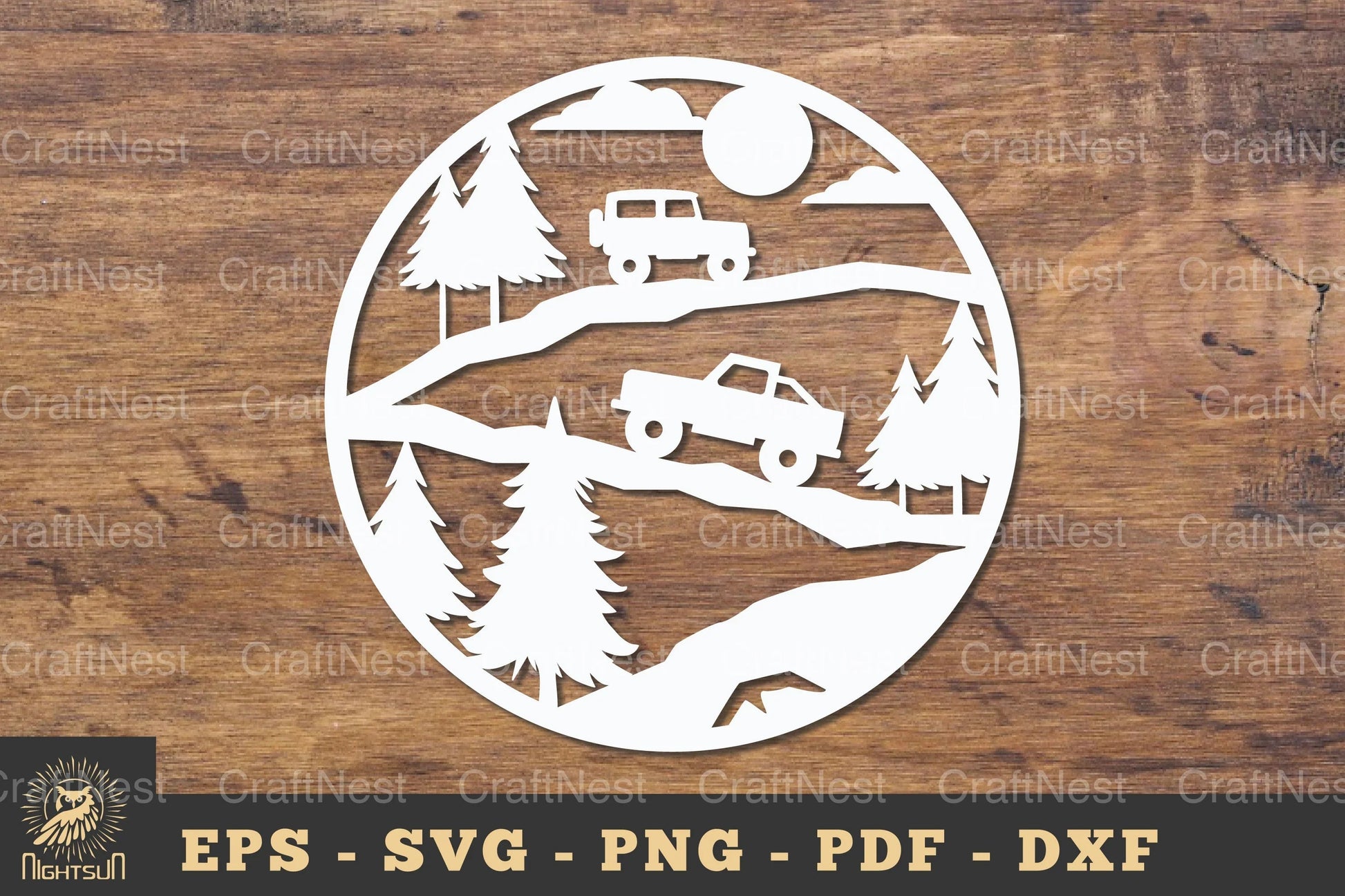 Mountain Car Papercut Clipart Bundle - CraftNest - Digital Crafting and Art