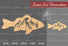 Mountain Fish Laser Cut Decoration Clipart Bundle