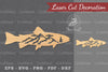 Mountain Fish Laser Cut Decoration Clipart Bundle