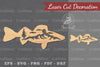 Mountain Fish Laser Cut Decoration Clipart Bundle