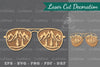 Mountain Glasses Laser Cut Decoration Clipart Bundle