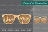 Mountain Glasses Laser Cut Decoration Clipart Bundle