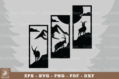 Mountain Goat Home Decor Clipart Bundle - CraftNest - Digital Crafting and Art