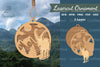 Mountain Goat Laser Cut Ornament Clipart Bundle