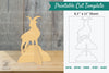 Mountain Goat Printable Cut Template Bundle