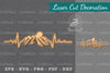 Mountain Heartbeat Laser Cut Decoration Clipart Bundle