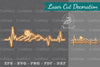 Mountain Heartbeat Laser Cut Decoration Clipart Bundle