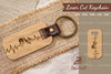 Mountain Heartbeat Laser Cut Keychain SVG Bundle