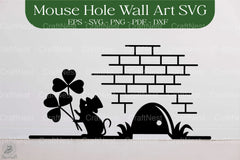 St. Patrick's Day Mouse Hole SVG Bundle - CraftNest - Digital Crafting and Art
