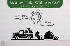 St. Patrick's Day Mouse Hole SVG Bundle - CraftNest - Digital Crafting and Art