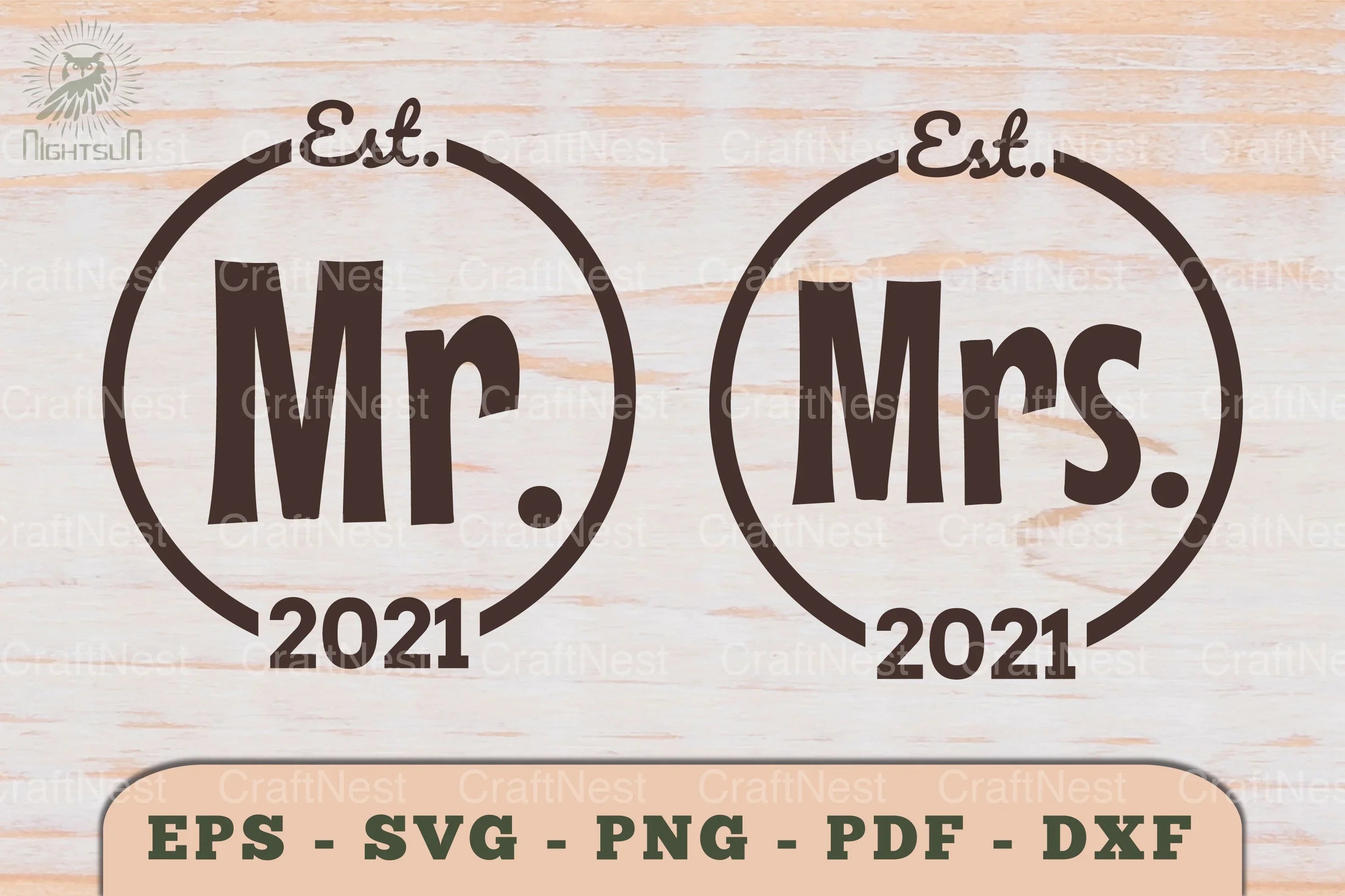Mr and Mrs Love Couple SVG Bundle - CraftNest - Digital Crafting and Art