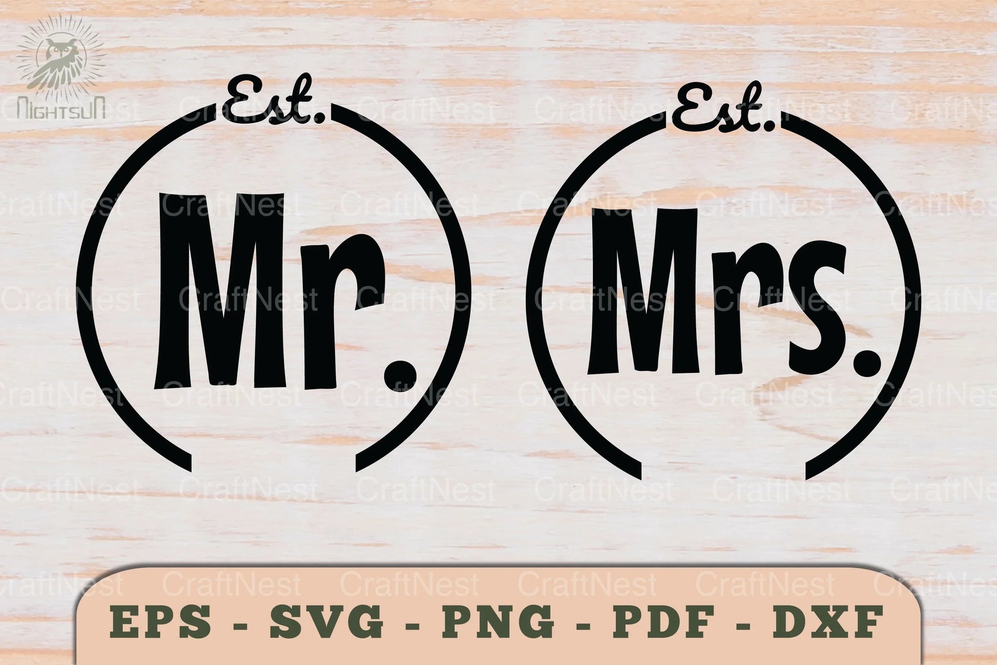 Mr and Mrs Love Couple SVG Bundle - CraftNest - Digital Crafting and Art