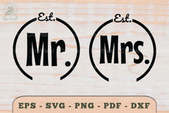 Mr and Mrs Love Couple SVG Bundle - CraftNest - Digital Crafting and Art
